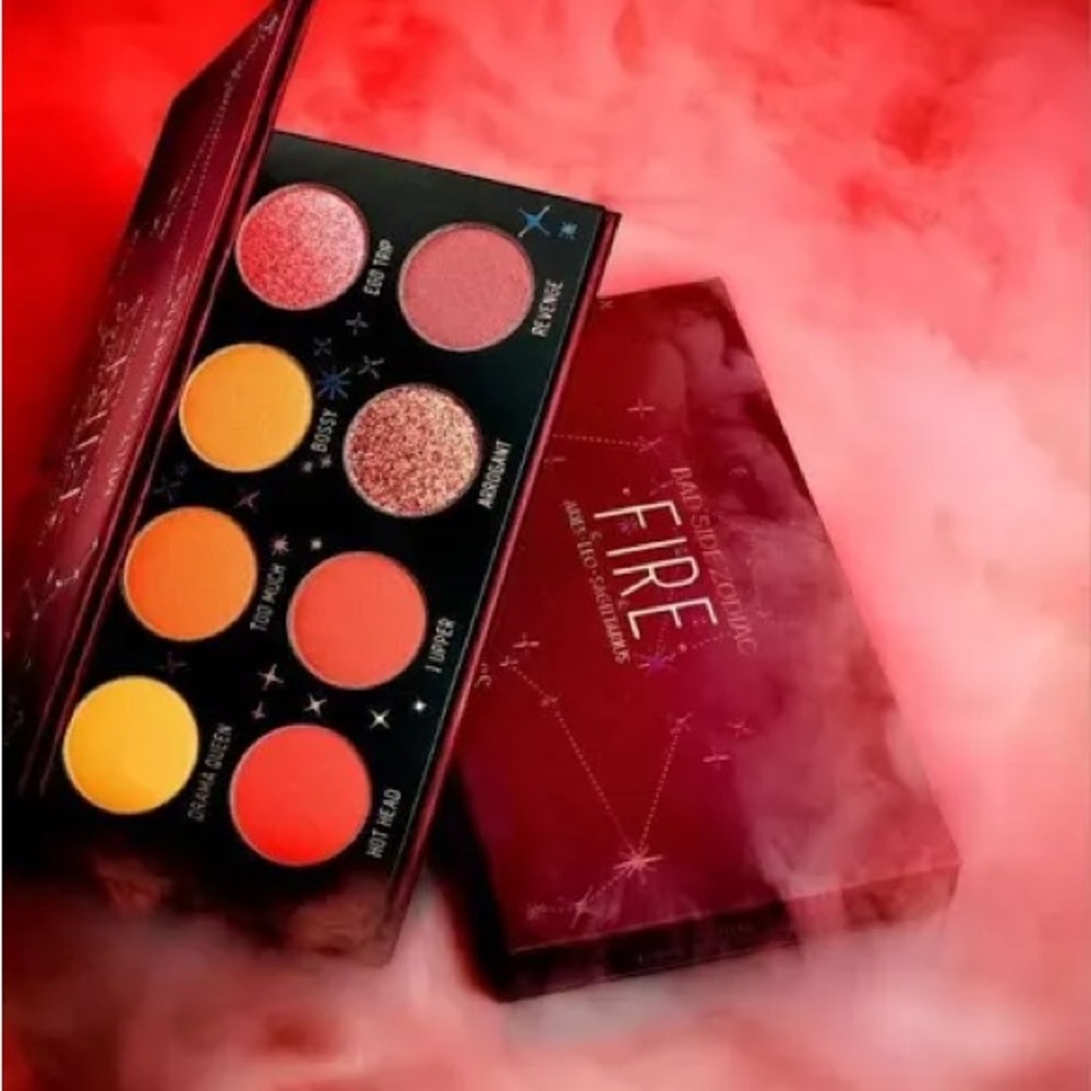 ‼️NWT‼️Bad Side Zodiac Fire Eyeshadow Palette Melt Cosmetics Red and Orange